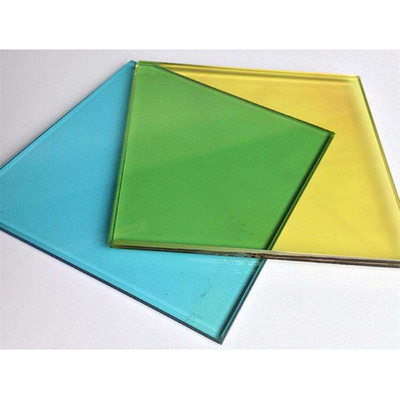 Vidro de revestimento temperado com baixo teor de ferro personalizado, reflector plano e colorido para decoração