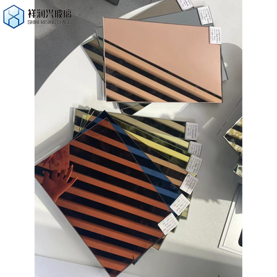 1.8-8mm Bronze Grey Blue Tinted Coloured Mirror Glass para várias aplicações