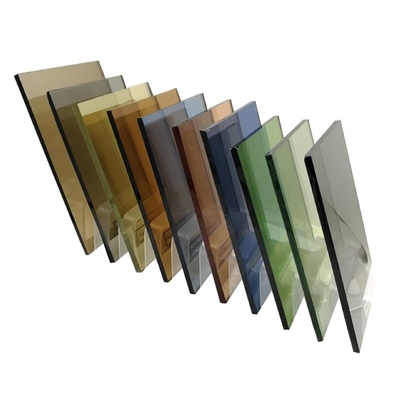 Área exterior 4mm 5mm 6mm Tinted Float Glass com e cor branca do vidro