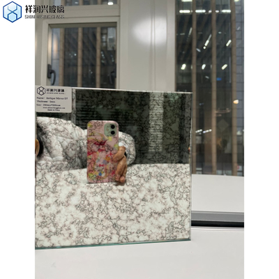 4-8mm Beveled Vintage Royal Antique Mirror Sheets Glass Tiles para Arquitetura Moderna