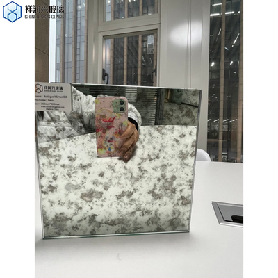 4-8mm Beveled Vintage Royal Antique Mirror Sheets Glass Tiles para Arquitetura Moderna