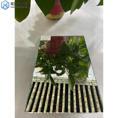 Silver Finish Retro Modern Custom Beveled Antique Mirror Tiles para Arte de Parede Clássica
