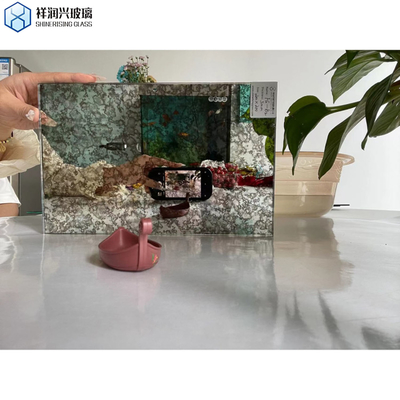 Alta demanda de camadas espelho antigo para vidro decorativo na parede desenho retângulo