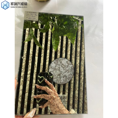 Alta demanda de camadas espelho antigo para vidro decorativo na parede desenho retângulo