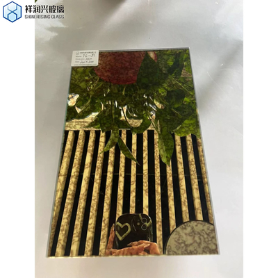 Vidro de espelho antigo de borda lisa polida para técnica decorativa laminado 4mm 5mm 6mm