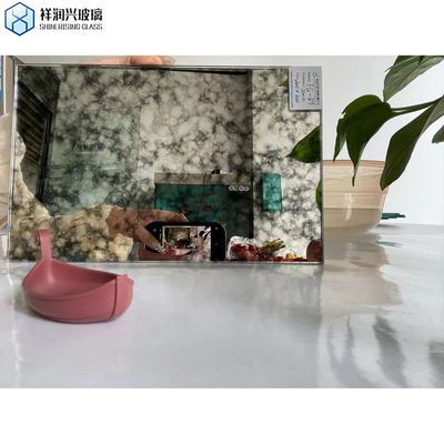 Vidro de espelho antigo de borda lisa polida para técnica decorativa laminado 4mm 5mm 6mm