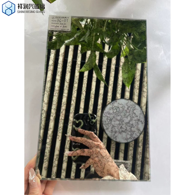 Material do quadro de vidro Lentes tintadas de arte vintage Espelho antigo com borda polida plana