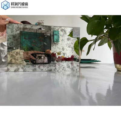 Flat Polished Edge Work Silver Smoky Bevel Antigo Espelho de Vidro para Hotel Competitivo