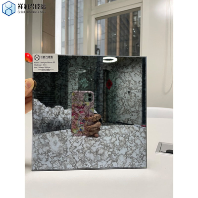 Lâmina de trabalho de borda polida vidro espelho antigo em tamanhos personalizáveis para decoração