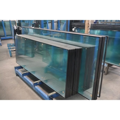 Flat Qingdao Tempered revestido vidro isolado de vidro duplo com persianas no interior para a janela parede de vidro isolado triplo
