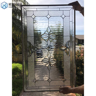 Vidro transparente com padrão chuveiro de flauta com nervuras textura clara vidro decorativo 5 mm