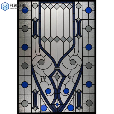 Arquitetônica Arte gravada profunda vidro parede Basketweave fundido vidro fundido Art Fusing Glass 5