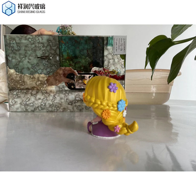 Antigo espelho folhas de vidro azulejos para customizado moderno casa parede decoração revestimento
