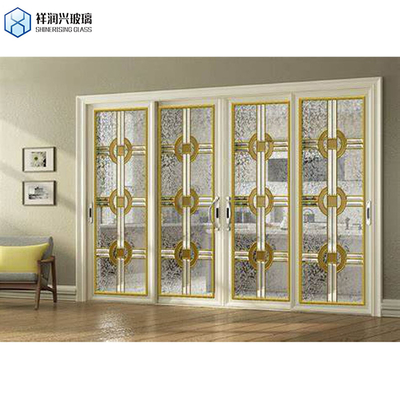 Flatness Conforming Article Toughened Safety Privacy Pattern Glass para residência e hotel