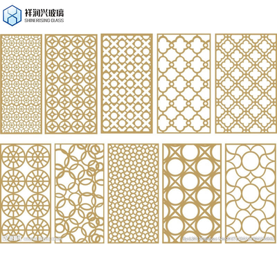 Flatness Conforming Article Toughened Safety Privacy Pattern Glass para residência e hotel