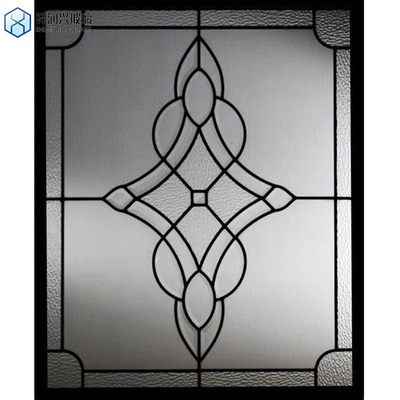 3mm-19mm Espessura de vidro temperado plano Porta de padrão de flor de gelo para decoração de edifícios