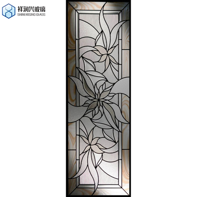 Arte Decorativa Catedral Vidro em Aqua azul transparente com borda polida plana