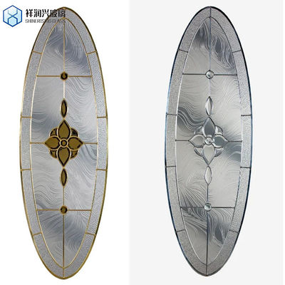 Sala de banho de vidro congelado com gravação de ácido certificada ISO para proteção e decoração da privacidade