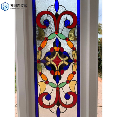 3mm Opalescente Iridescente Borgonha Lata de vidro colorido vermelho para arte decorativa fisicamente temperada