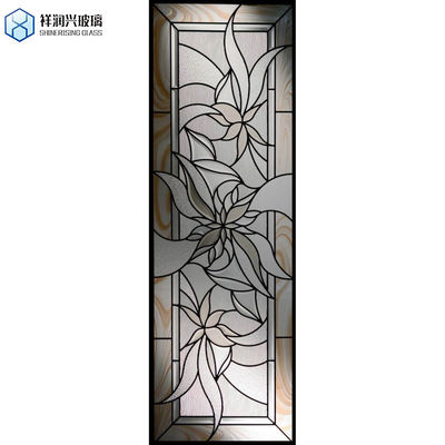 Flat Tempered Acid Etched Glass Vitral Decorativo Folha de Vidro Arte de Parede Vidro congelado