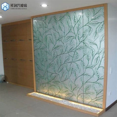 Flat Tempered Acid Etched Glass Vitral Decorativo Folha de Vidro Arte de Parede Vidro congelado