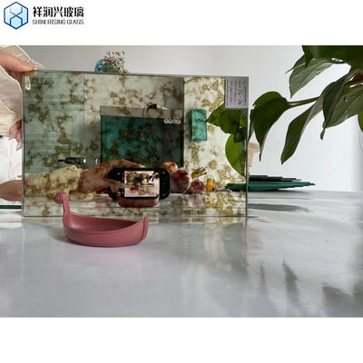 Vidro decorativo polido plano espelho antigo folha de vidro para parede vidro único