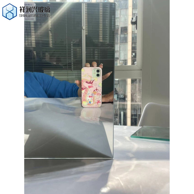 Retangular Espelho de parede moderno sem moldura em rosa púrpura Bronze cor de ouro para decoração residencial