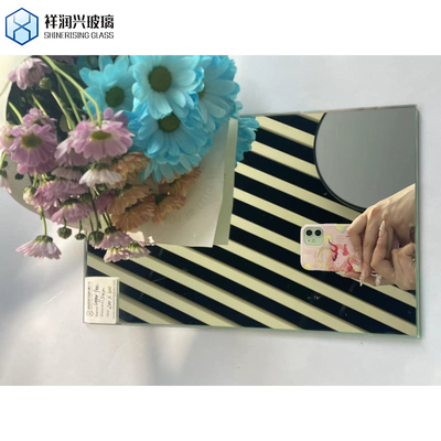 Peças de espelho de vidro Espelho de prata vidro revestido duplo vidro colorido espelho transparente vidro personalizado