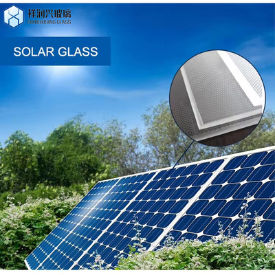 Trabalho de borda polida plana CCC Certificado 3.2mm Temperado fotovoltaico Ar revestido de vidro solar