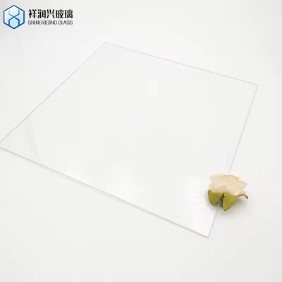Vidro solar de névoa de ferro temperado com camadas de 3,2 mm e 4 mm conforme exigência do cliente