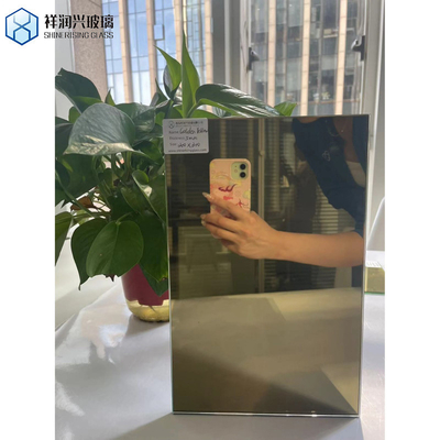 Peças de espelho de prata vidro revestido duplo de cor espelho de alumínio transparente espelho de flutuação transparente vidro personalizado