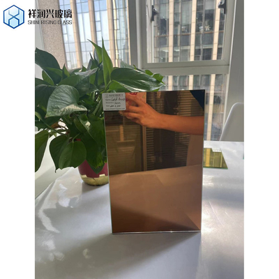 Peças de espelho de prata vidro revestido duplo de cor espelho de alumínio transparente espelho de flutuação transparente vidro personalizado