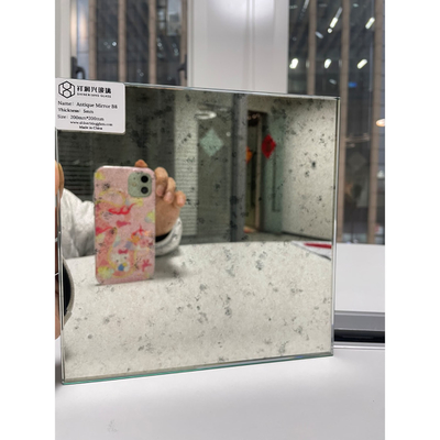 2mm-10mm customizadas azulejos de vidro espelho antigo para decoração de parede em diferentes tamanhos