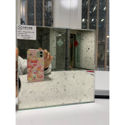 2mm-10mm customizadas azulejos de vidro espelho antigo para decoração de parede em diferentes tamanhos