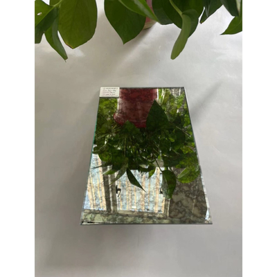 Pedido personalizado Espelho antigo Espelho colorido Vidro de vidro Borda lisa polida feita