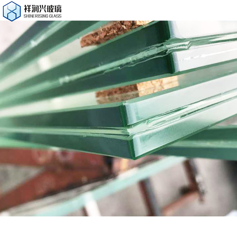 Vidro de porta de trabalho de borda polida plana/vidro de construção de 6,38 mm/vidro flutuante/vidro laminado