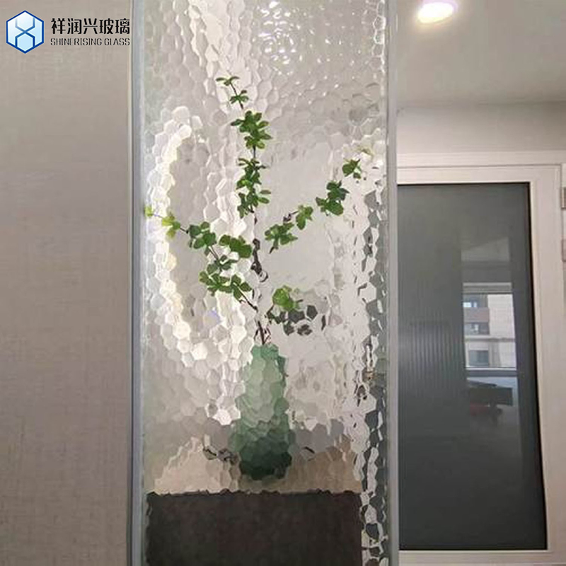 Vidro de padrão Moru transparente normal de 2 mm-8 mm para vidro único Vidro com fio / decorativo / de banheiro