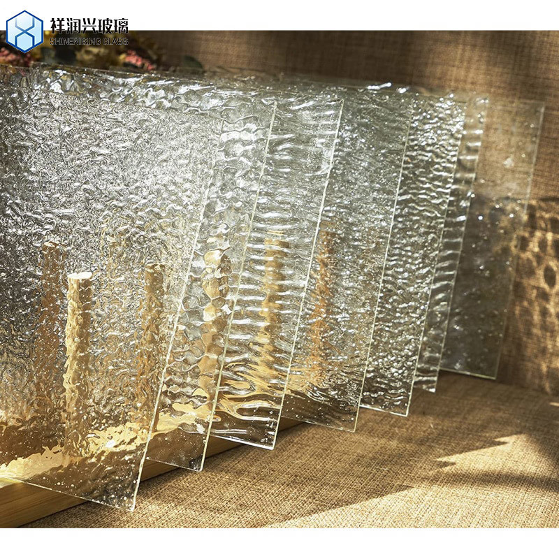Bronce claro Karatachi Qingdao Brilhante Mistlite Flora Fluted Pattern Glass 7-14 dias