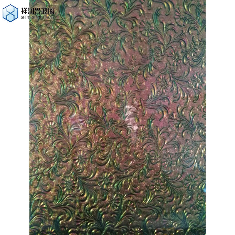 Cor sólida 190*190*80mm Padrões claros Bloco de vidro oco/ tijolo com certificado SGS