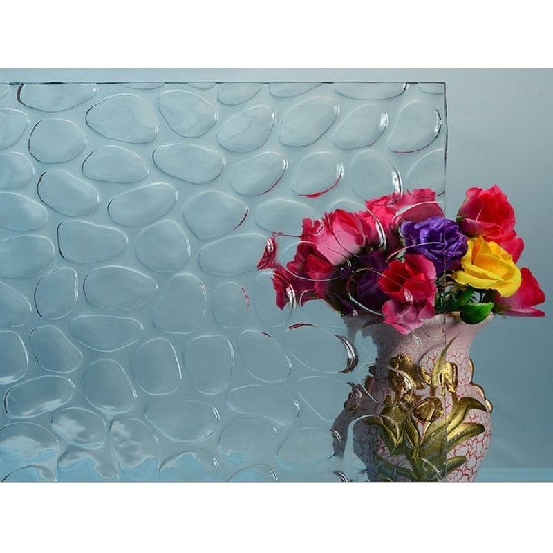 3mm 4mm 5mm 6mm Cinza Luminosa Bronze Karatachinashiji Mistlite Flora Fluted Pattern Glass