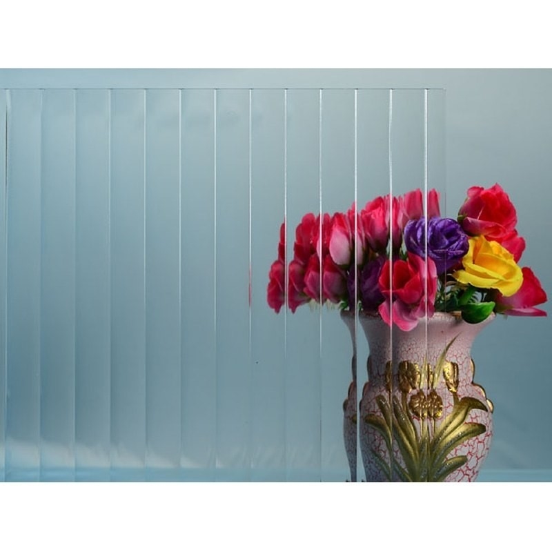 Vidro Decorativo Ácido Gravado Padrão Luminoso Vidro Esfriado 2134X3300mm Dobrado Desdobrado