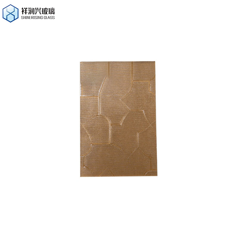 Vidro Brilhante Decorativo Vidro de Vidro Marrom em Reboco com Dureza de 8 Mohs