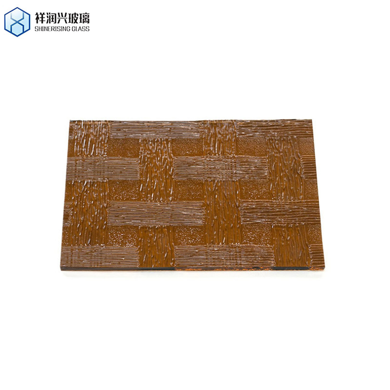 Vidro com padrão castanho de cor sólida 3 mm 5 mm 1830 * 2440 estilo belga plano