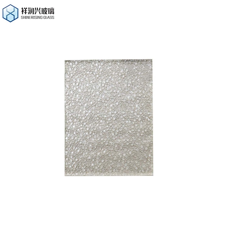O teste padrão lustrado liso da cerca de vidro laminado do trabalho da borda com nervuras 6mm 8mm 10mm 12mm