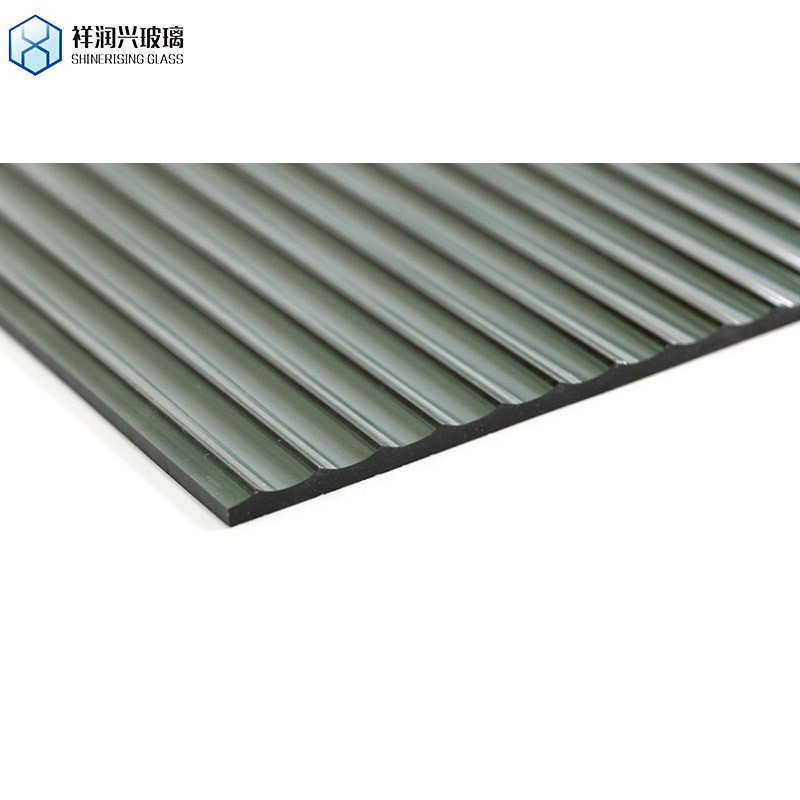 Bronce claro Karatachi Qingdao Mistlite Flora Fluted Pattern Glass 3mm-8mm em Qingdao