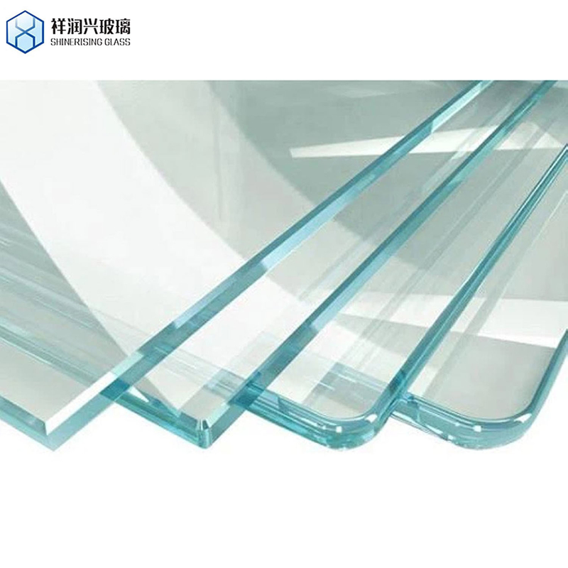 Vidro polido de borda plana de 8 mm vidro temperado para material de construção vidro refletor