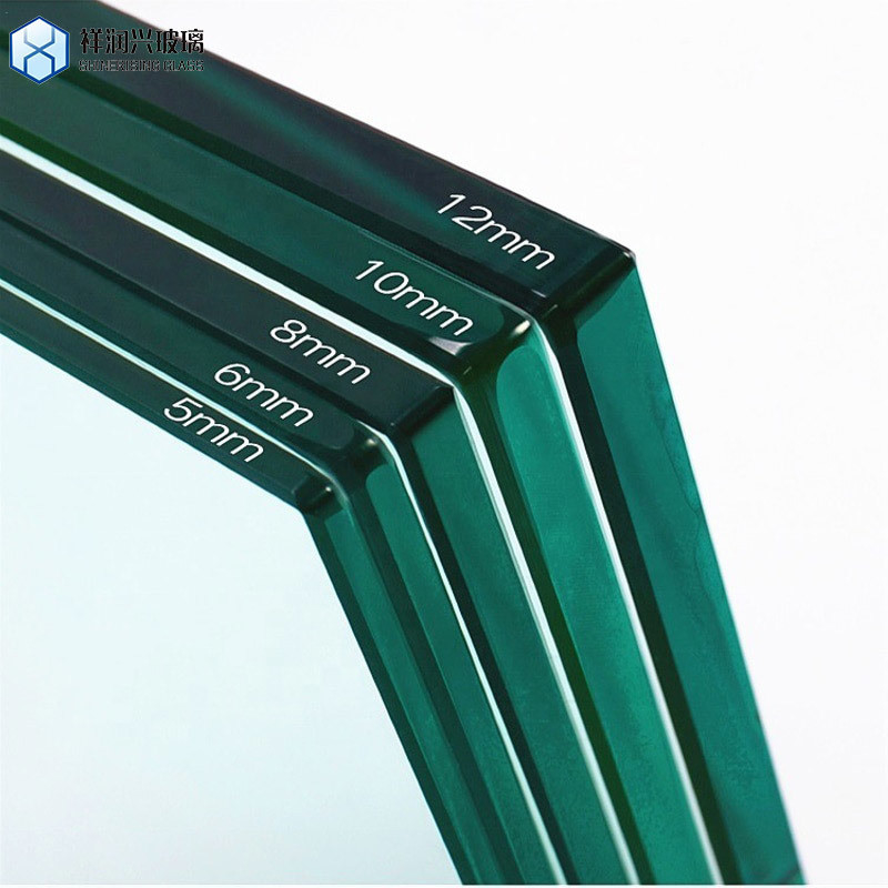 Construção de folhas de vidro temperado ultra-claras de 6 mm e 10 mm com certificado e embalagem de tampa final