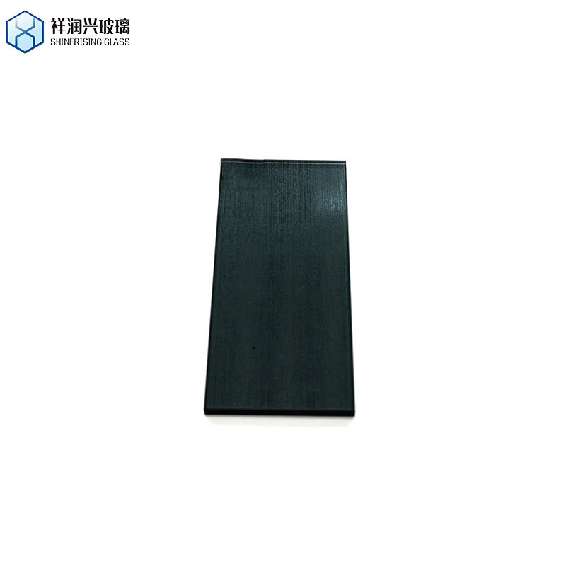 Vidro de padrão em relevo decorativo negro claro temperado para decoração doméstica personalizada