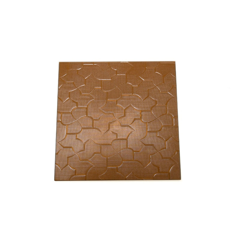Pontos de chuva azul cinza bronze figura de arte vidro Moru mistélio mosaico flauta flor flor de bambu onda oceânica padrão de vidro