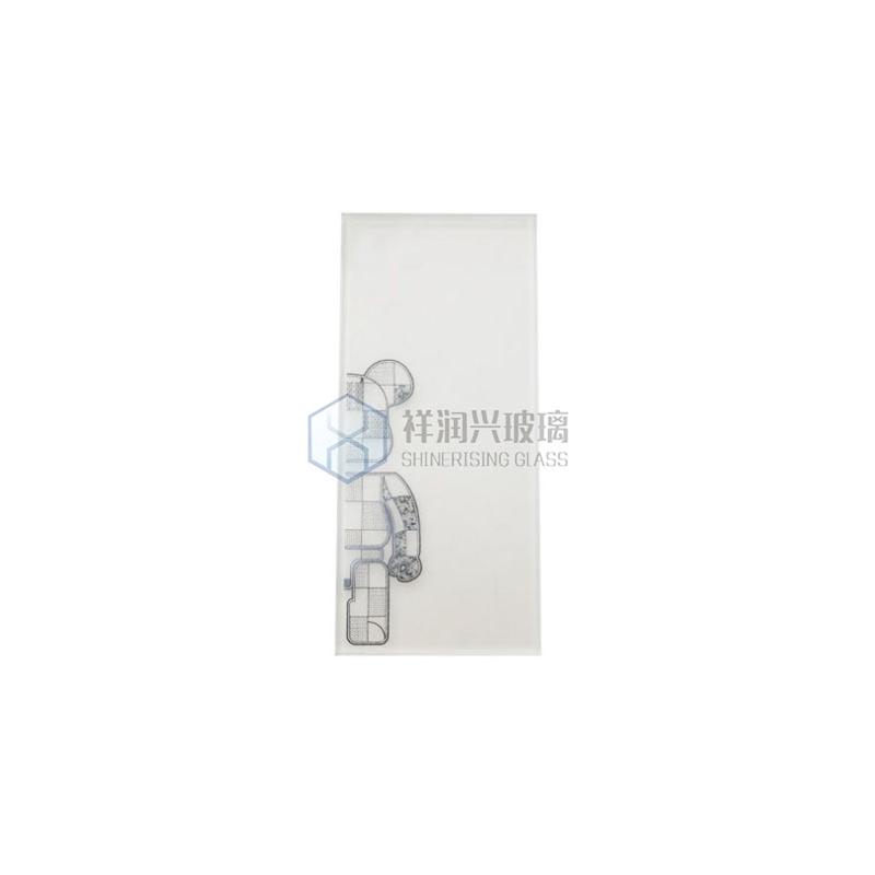 Vidro temperado plano transparente decorativo personalizado para sala de estar